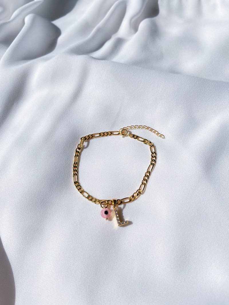 Ojitos Initial Bracelet