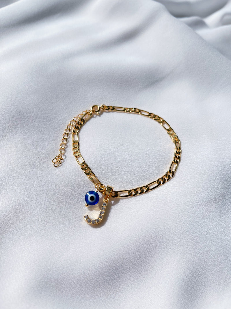 Ojitos Initial Bracelet