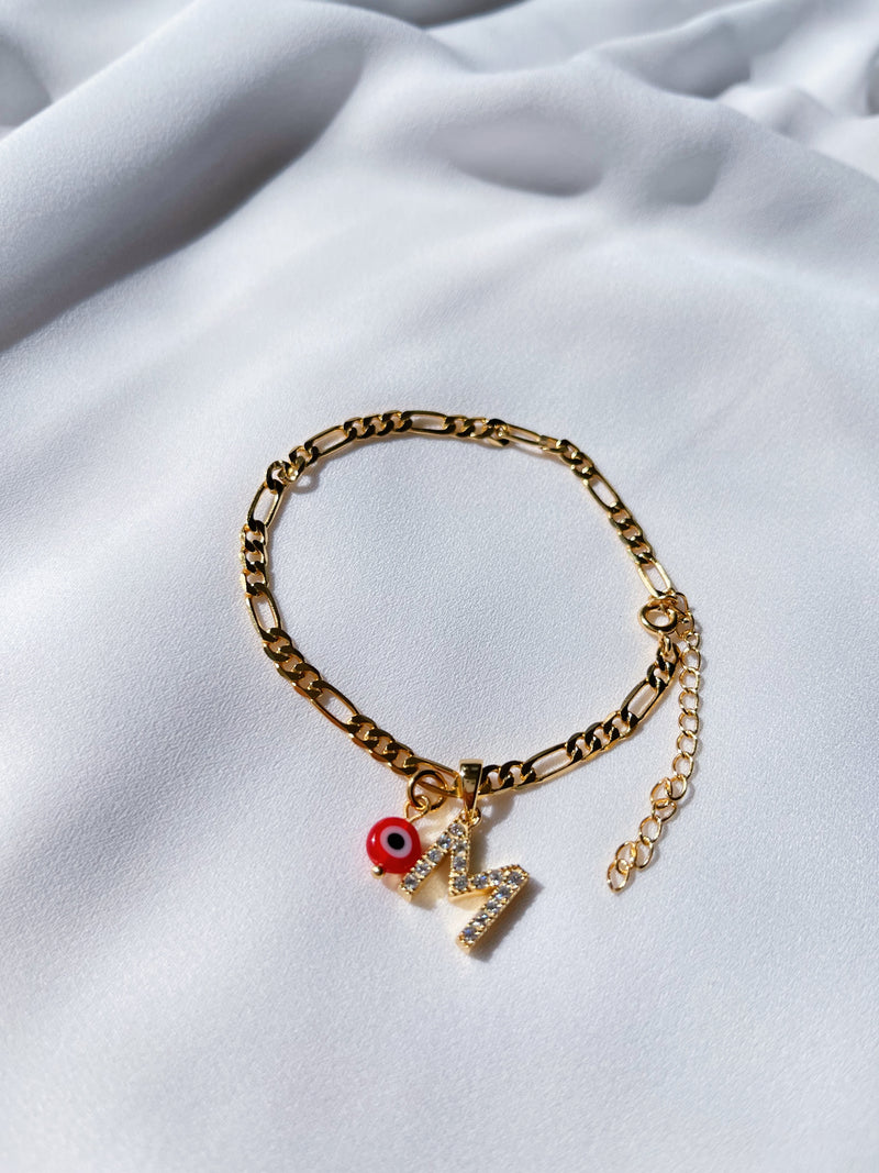 Ojitos Initial Bracelet