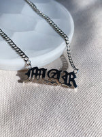 Bold Old English Nameplate