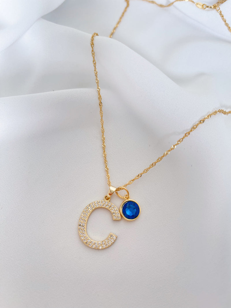 Brillante Initial Birthstone