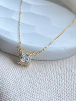 Square Halo Necklace
