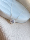 Round Halo Necklace