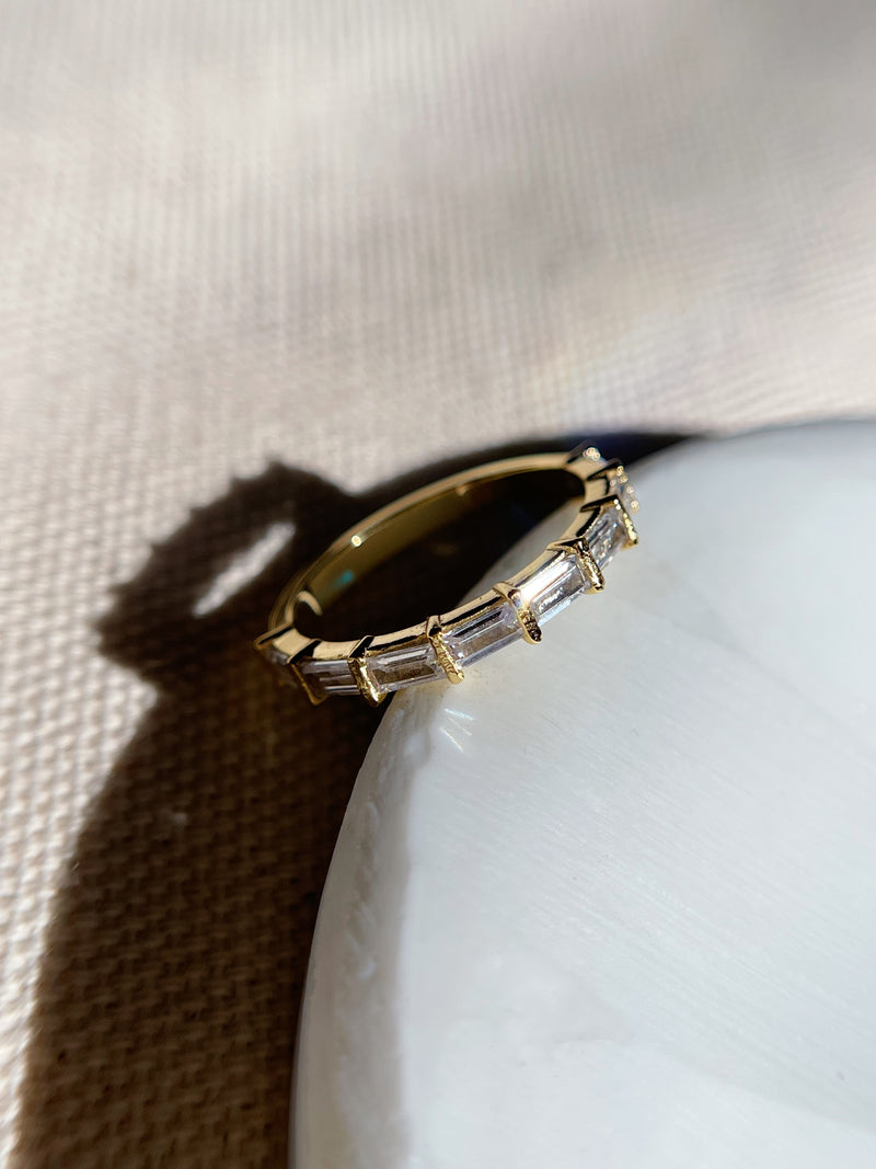 Baguette Half Eternity Ring
